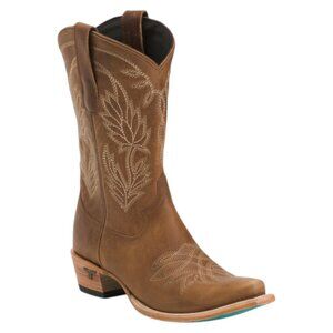 LANE Made In Mexico Leather Sandaga Midi Western Boots